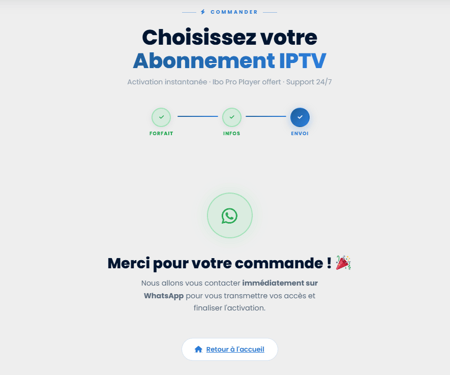 Étape 3 validation whatsapp