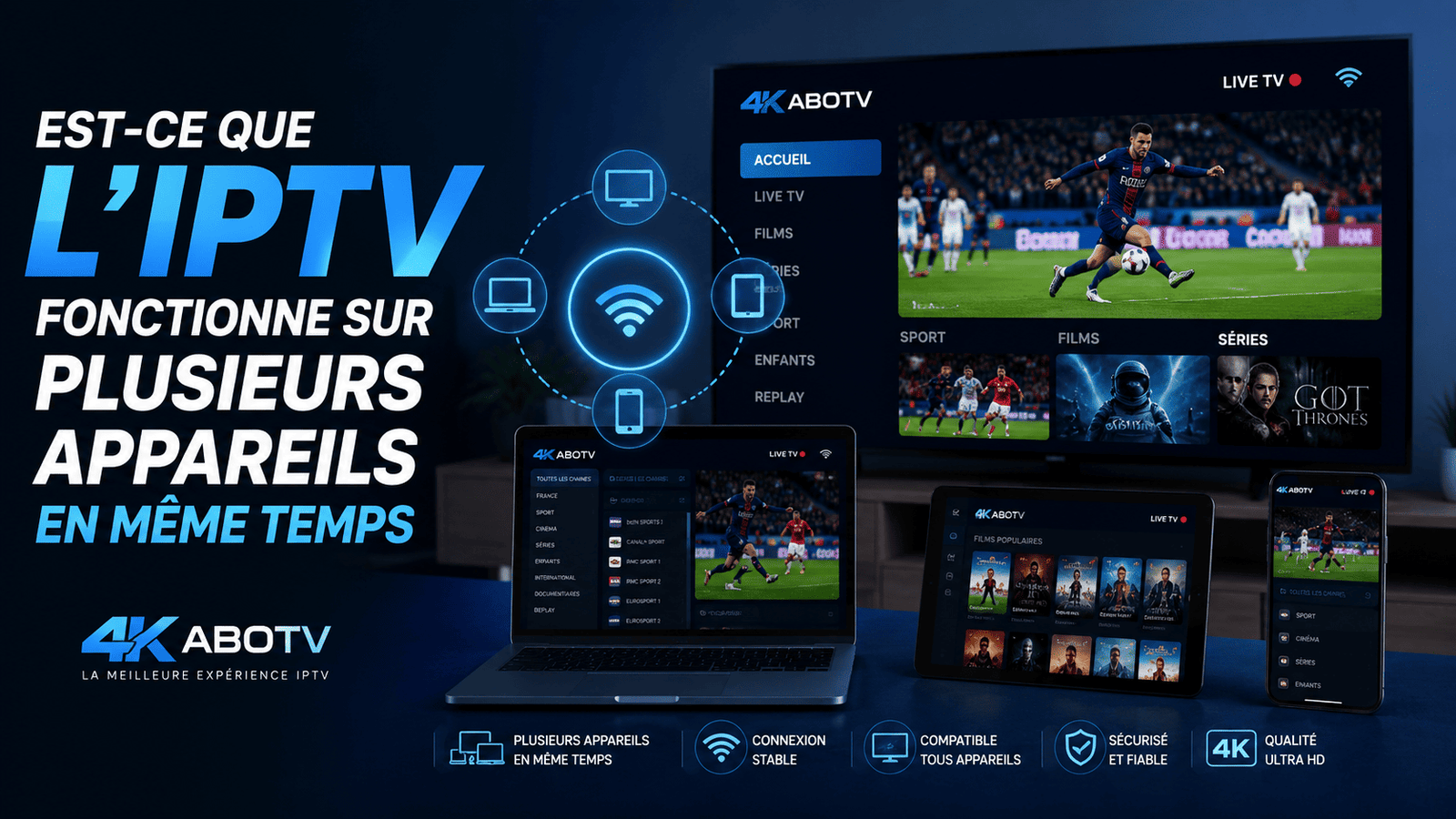 Est-ce que l'IPTV fonctionne sur plusieurs appareils en même temps